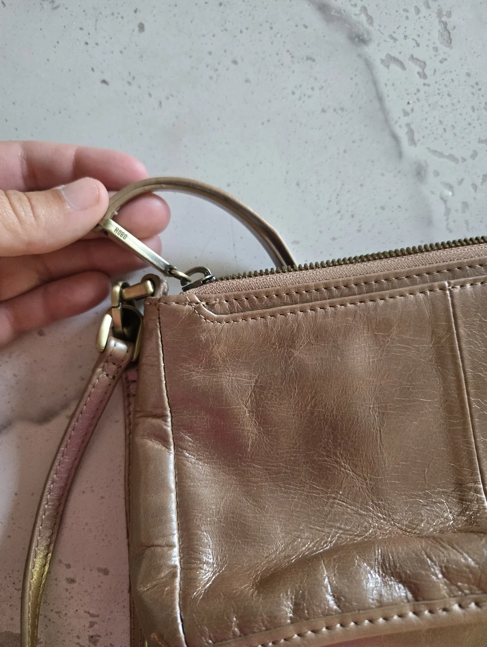 HOBO Leather Wristlet Wallet